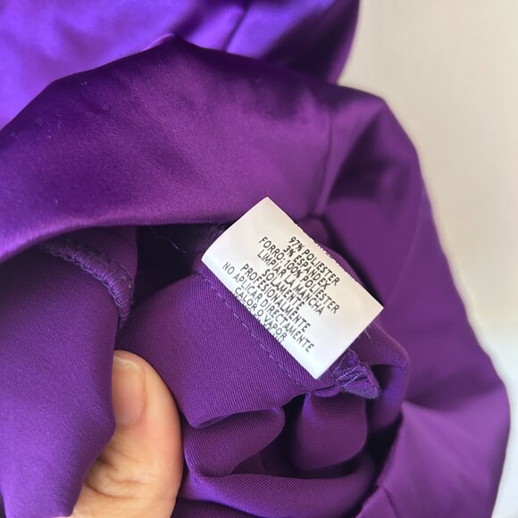 Blondie Nites Formal Dress Womens Size 3 Purple Jeweled One Shouler 90s Cruise - Picture 5 of 8